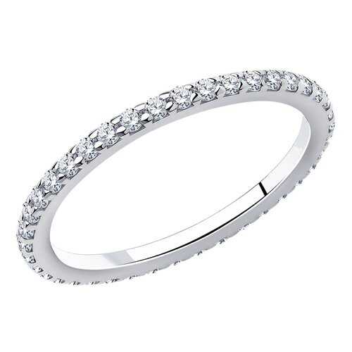 Кольцо женское SOKOLOV из серебра с фианитами 94010609 р.16.5 в Пандора