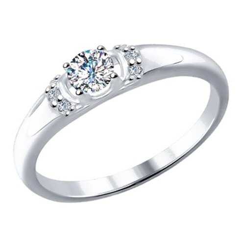 Кольцо женское SOKOLOV из серебра с swarovski zirconia 89010035 р.17 в Пандора