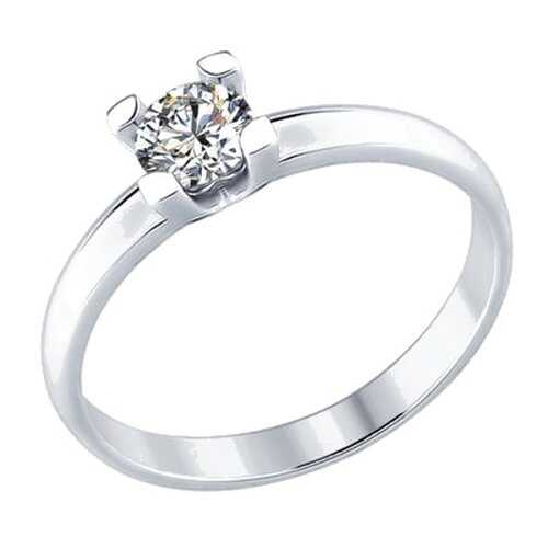 Кольцо женское SOKOLOV из серебра со Swarovski Zirconia 89010056 р.17 в Пандора