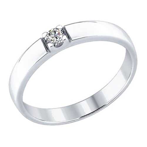 Кольцо женское SOKOLOV из серебра со Swarovski Zirconia 89010057 р.17.5 в Пандора