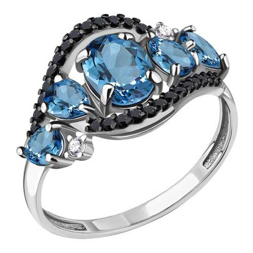 Кольцо женское Aquamarine 6574505Ч р.18 в Пандора