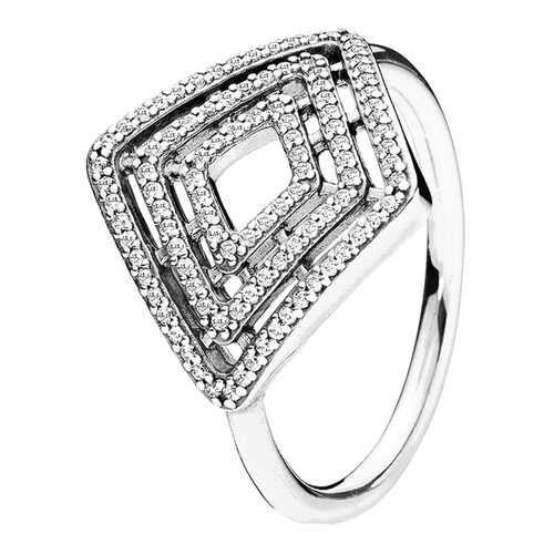 Кольцо женское Геометрия PANDORA 196210CZ прозрачное р.16 в Пандора