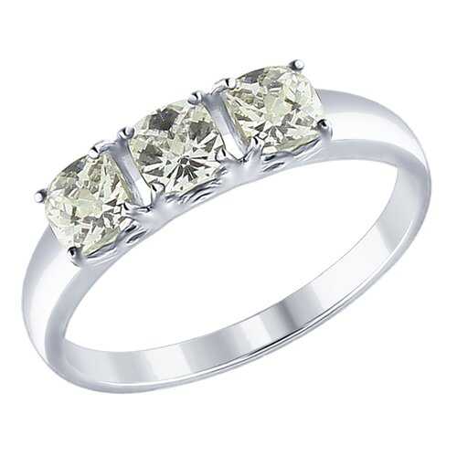 Кольцо женское SOKOLOV из серебра со Swarovski Zirconia 89010063 р.18.5 в Пандора