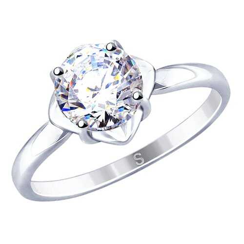 Кольцо женское SOKOLOV из серебра со Swarovski Zirconia 89010115 р.17 в Пандора