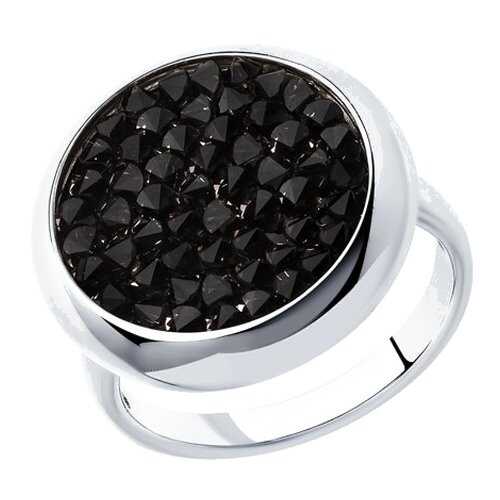 Серебряное кольцо женское с кристаллами Swarovski SOKOLOV 94012428 р.19.5 в Пандора