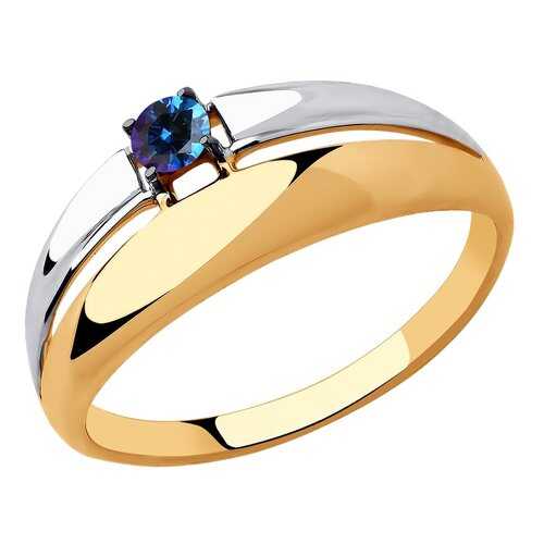 Кольцо женское SOKOLOV из золота с синим Swarovski Zirconia 81010446 р.19.5 в Пандора