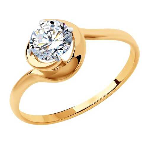 Кольцо женское SOKOLOV из золота со Swarovski Zirconia 81010451 р.17 в Пандора