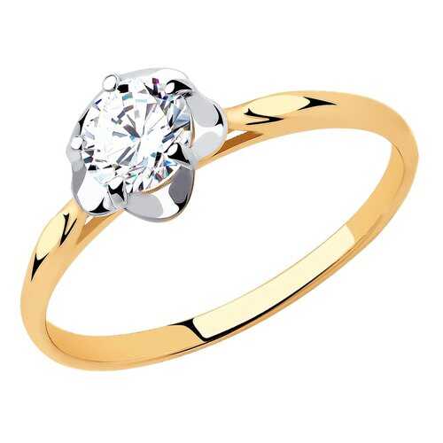 Кольцо женское SOKOLOV из золота со Swarovski Zirconia 81010453 р.17.5 в Пандора