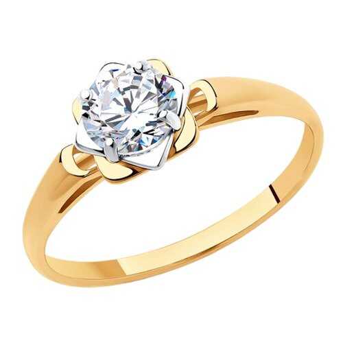 Кольцо женское SOKOLOV из золота со Swarovski Zirconia 81010456 р.18 в Пандора