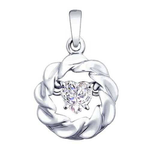 Подвеска SOKOLOV из серебра со Swarovski Zirconia 89030030 в Пандора