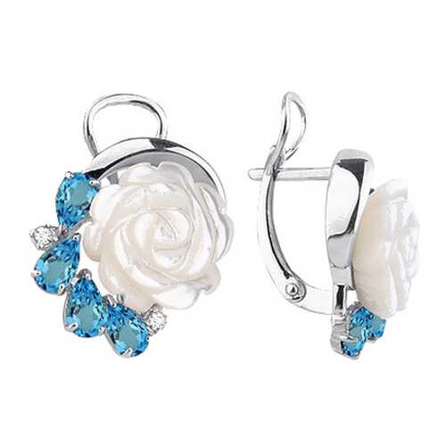 Серьги Aquamarine 4470605.5 в Пандора