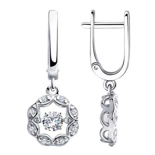 Серьги SOKOLOV из серебра со Swarovski Zirconia 89020129 в Пандора
