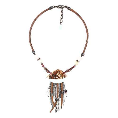 Колье женское Nature Bijoux NB20.1-15-41181 розовое/голубое/коричневое в Пандора