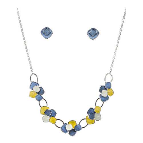 Комплект женский (колье, серьги) Shadore SAF-36354.22 синий в Пандора