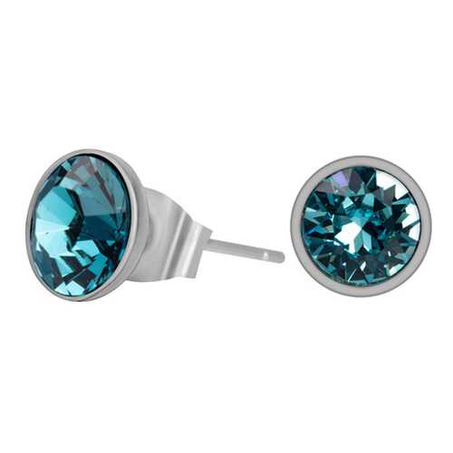 Пусеты женские Fiore Luna SWE298.20 голубые/серебристые в Пандора