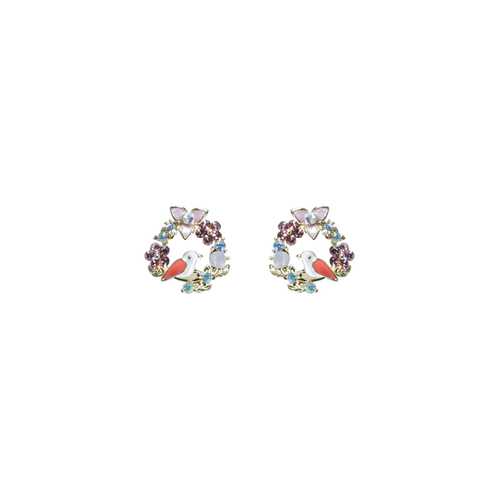 Серьги Corona style B005E1118030K025-GOLD в Пандора
