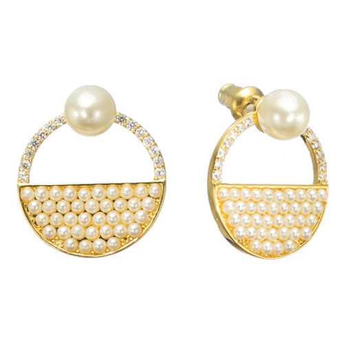 Серьги Corona Style B005E1127483 золотистые в Пандора