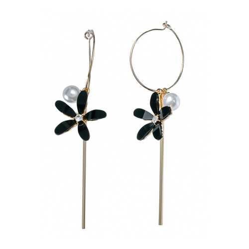 Серьги Corona style B006EEH04562-BLACK в Пандора