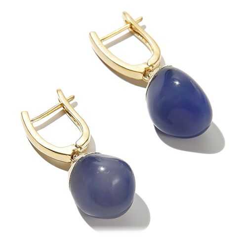 Серьги EXCLAIM 042BL3126E золотистые в Пандора