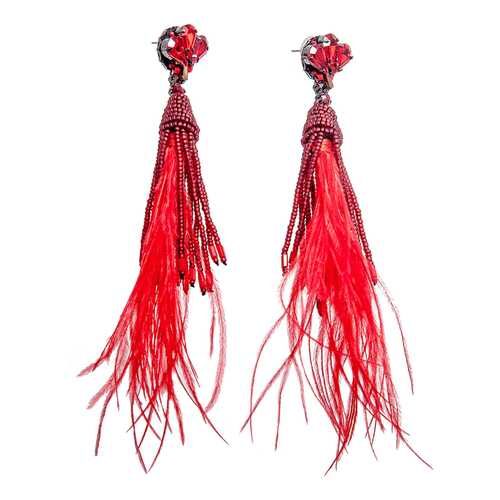 серьги Jaffrey de Marenta ER808016 красные, бордовые в Пандора