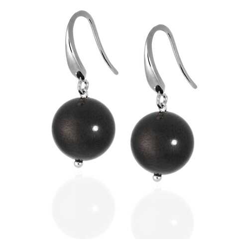 Серьги Lattrice 54666127 черные в Пандора