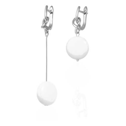 Серьги Lattrice 54666129 белые в Пандора