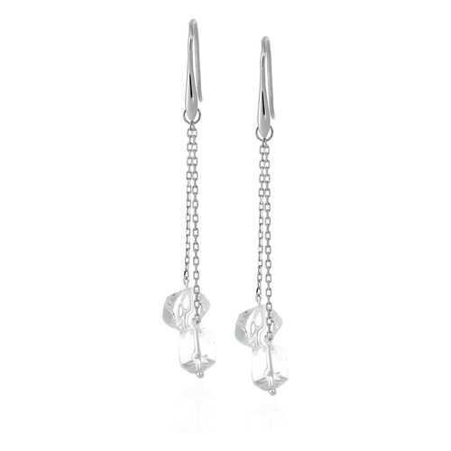 Серьги Lattrice 54666154 прозрачные в Пандора
