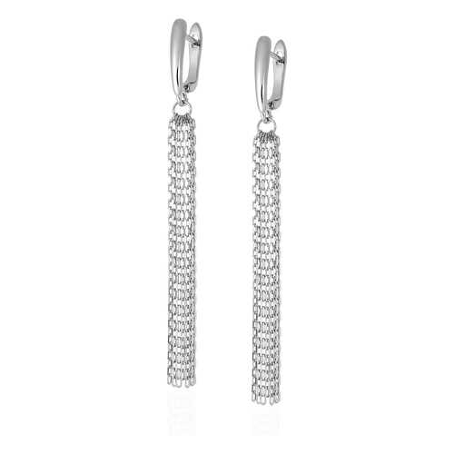 Серьги Lattrice 54666179 серебристые в Пандора