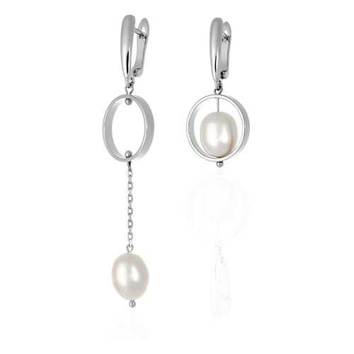 Серьги Lattrice 54666180 белые в Пандора
