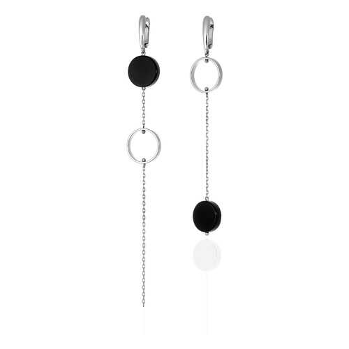 Серьги Lattrice 54666182 черные в Пандора