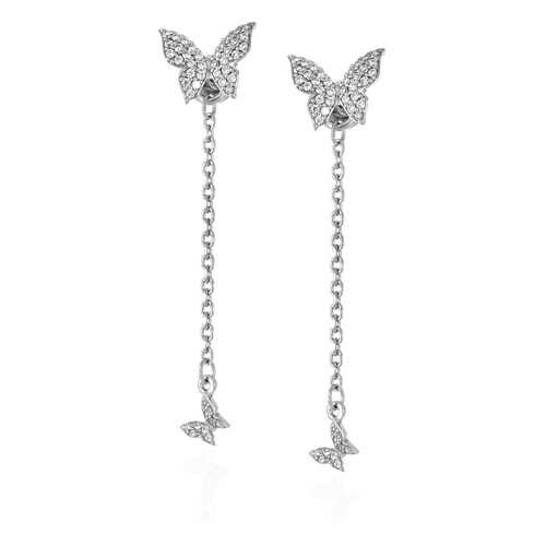 Серьги Lattrice 94601002 серебристые в Пандора