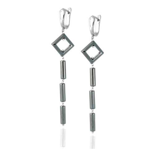 Серьги Lattrice, вставка гематит, артикул 54656001 в Пандора