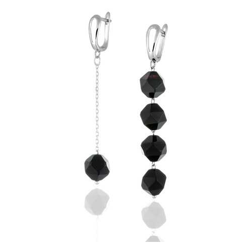 Серьги Lattrice, вставка оникс, артикул 54661017 в Пандора