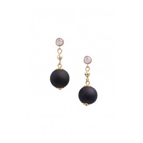 Серьги Perla Appeso Matt 9030733064 черные в Пандора