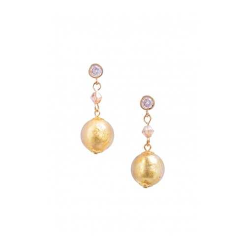 Серьги Perla Appeso Oro 09030633 золотистые в Пандора