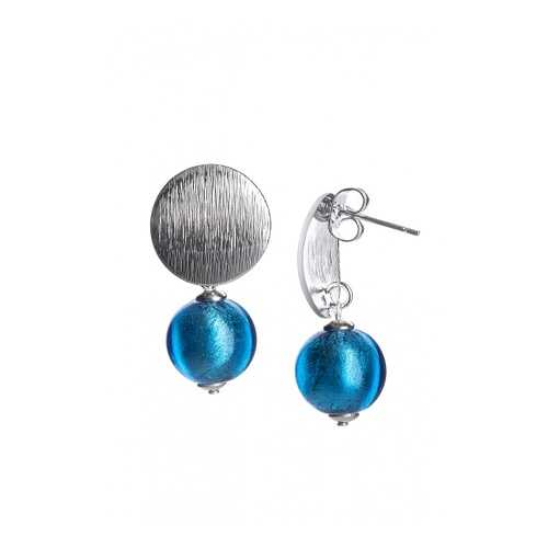 Серьги Perla Metallo Rotondo Grande 09030617 голубые в Пандора