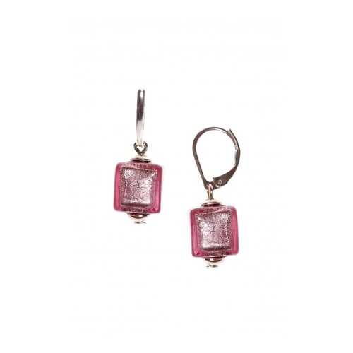 Серьги Perla Piccolo Cubo 09030266 аметист в Пандора