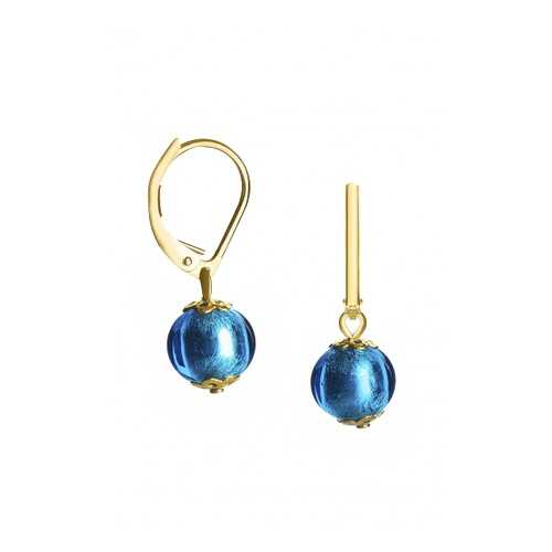 Серьги Perla Piccolo Oro 09030604 голубые в Пандора