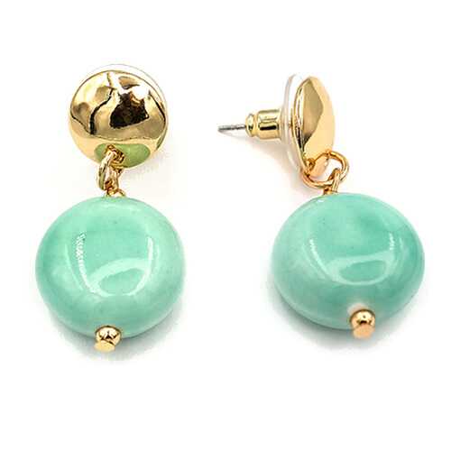 Серьги женские Fiore Luna LE1652-2.16 зеленые/золотистые в Пандора