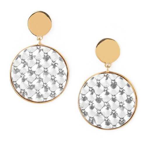 Серьги женские ORI TAO OT-12-29080 серебристые/золотистые в Пандора