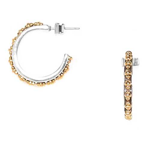 Серьги женские ORI TAO OT-12-29283 серебристые/золотистые в Пандора