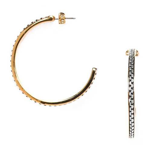 Серьги женские ORI TAO OT-12-29294 серебристые/золотистые в Пандора