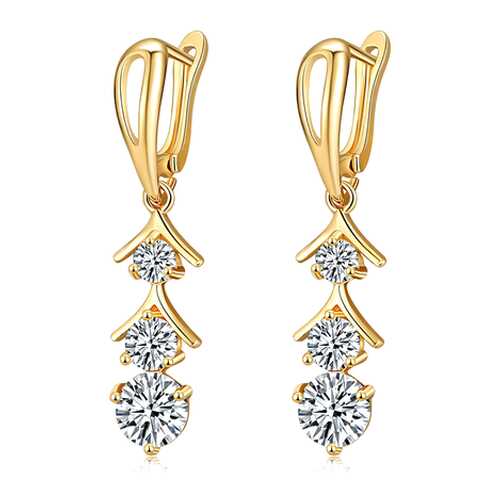 Серьги женские ViviTrend 72420 золотистые в Пандора